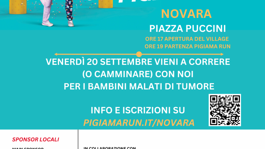 Locandina Pigiama Run - 20 settembre Novara